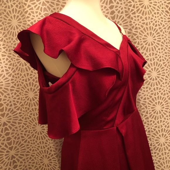 Slate & Willow Red Ruffle Size 4 Dress - Picture 6 of 11